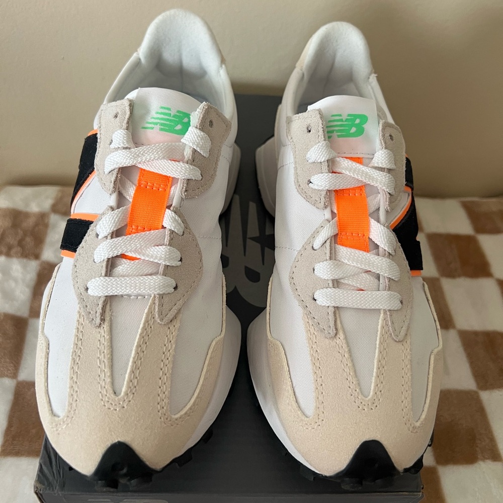 New Balance 327 Sneakers Lime Leaf/Hot Mango WS327NC Women’s Size 6.5 BNIB - Picture 9 of 16